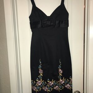 Betsy Johnson cute Bow w/flowers cocktail dress